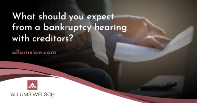 What should I expect from a bankruptcy hearing in Alabama?